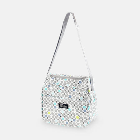 Baby Diaper Bag Printed Square Grey - T5007-C