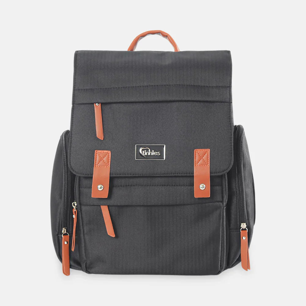 TINNIES DIAPER BAG – GREY, SPACIOUS & SMART DESIGN FOR MODERN MOMS T5009-A