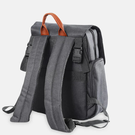 TINNIES DIAPER BAG – GREY, SPACIOUS & SMART DESIGN FOR MODERN MOMS T5009-B