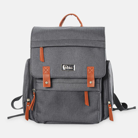 TINNIES DIAPER BAG – GREY, SPACIOUS & SMART DESIGN FOR MODERN MOMS T5009-B