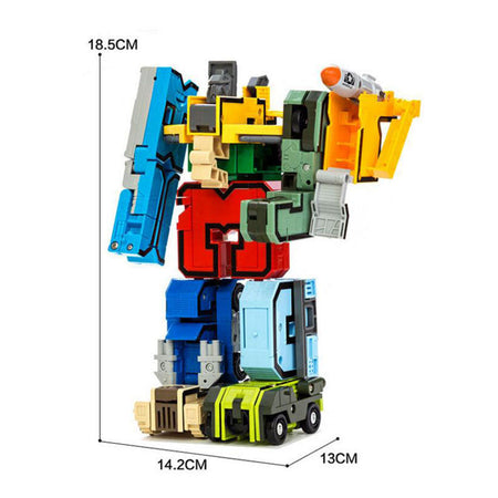 DIY Creative Education Blocks Assembling Action Figure Transformation Number Deformation Robot