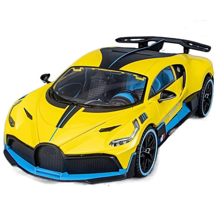 1:18 Diecast Bugatti Divo Supercar Alloy Car Model Sound and Light