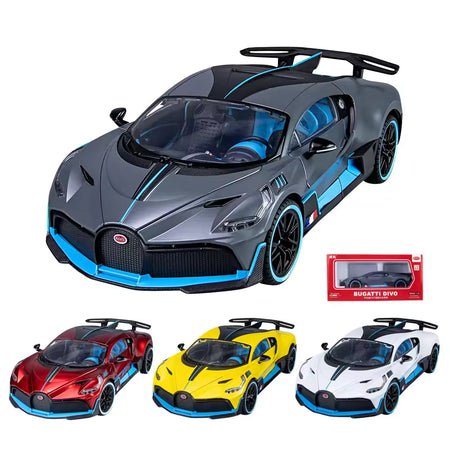 1:18 Diecast Bugatti Divo Supercar Alloy Car Model Sound and Light