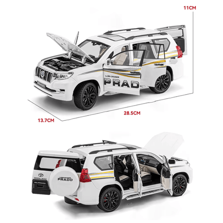 1:18 Diecast Land Cruiser Prado Model Car