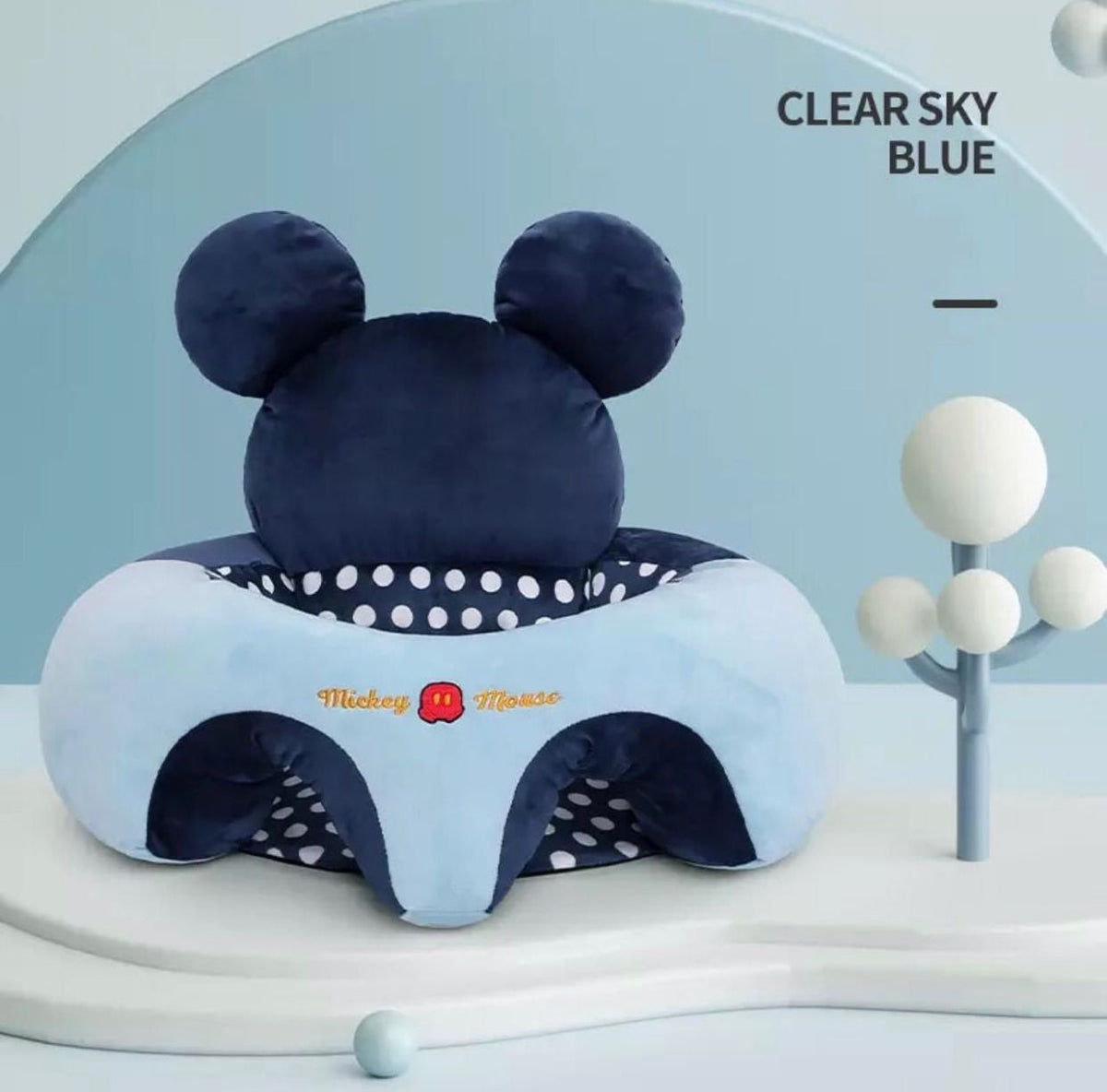 Disney Sofa Dining Chair Soft Seat Lovely Cartoon Mickey Blue