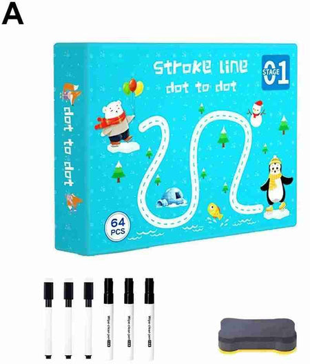 Dot-to-Dot Tracing Wipe and Clean Set