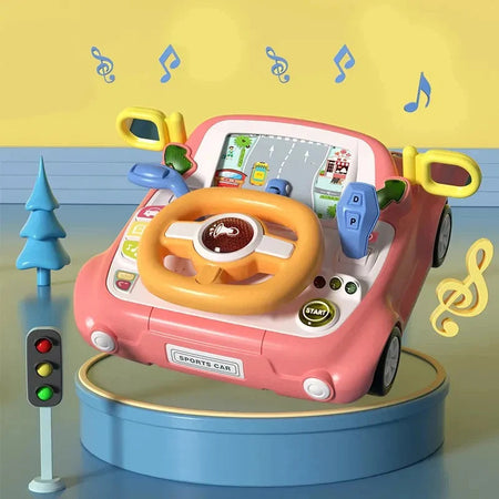 Driving Controller Steering Wheel With Light Music
