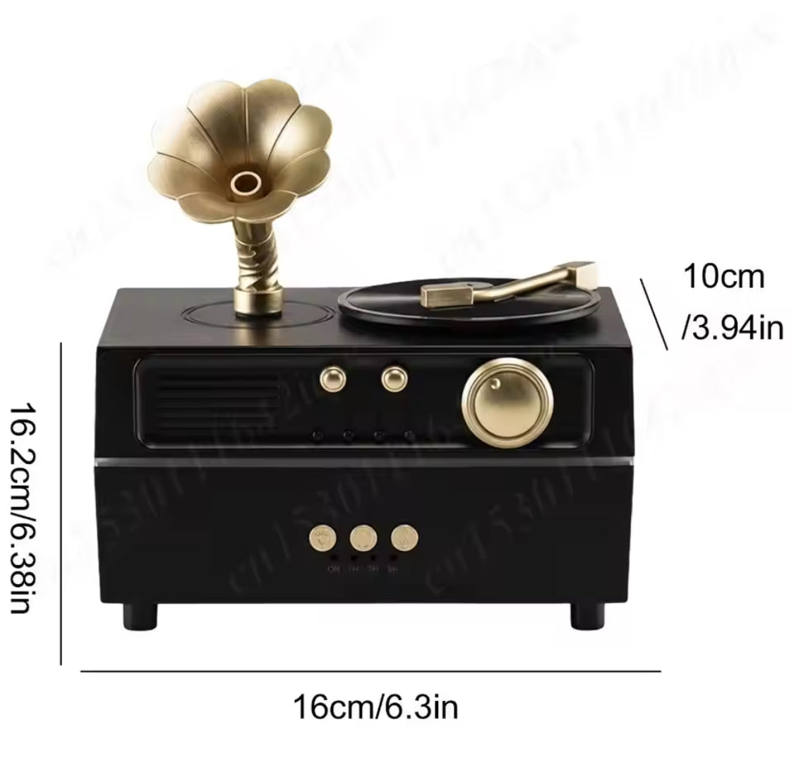 vintage gramophone bluetooth speaker with humidifier image 10
