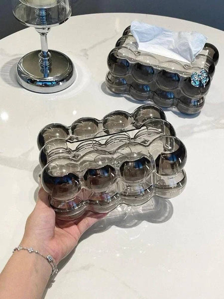 transparent bubble tissue box main image