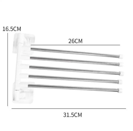 Multi Layer Hanging Folding Towel Rack - image 5