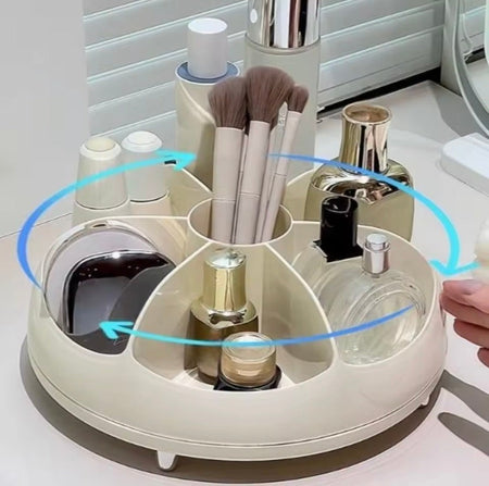 plastic rotating cosmetic storage box image 2