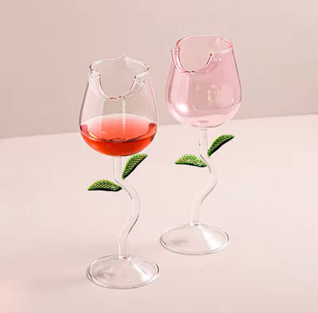 Rose Shaped Beverage Glass - Main Image