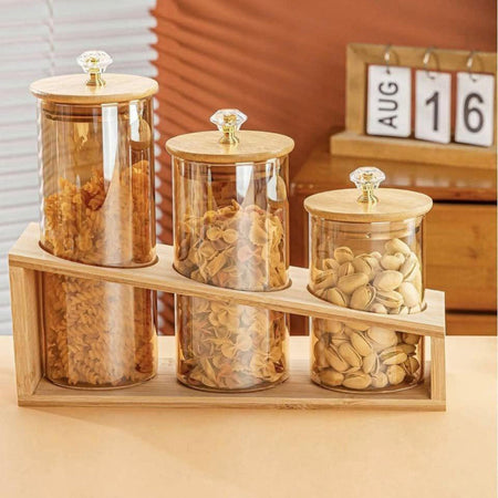 Set Of 3 Elegant Canister Set - Main Image