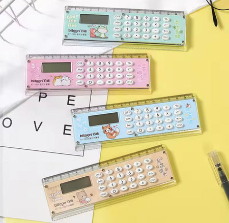 2 in 1 eight digits calculator with scale image 3