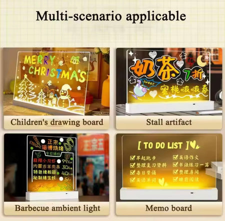 led note board with night light image 2