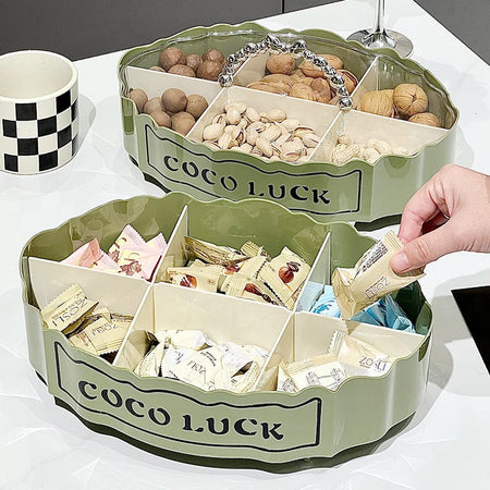 6 grids snacks serving tray image 2