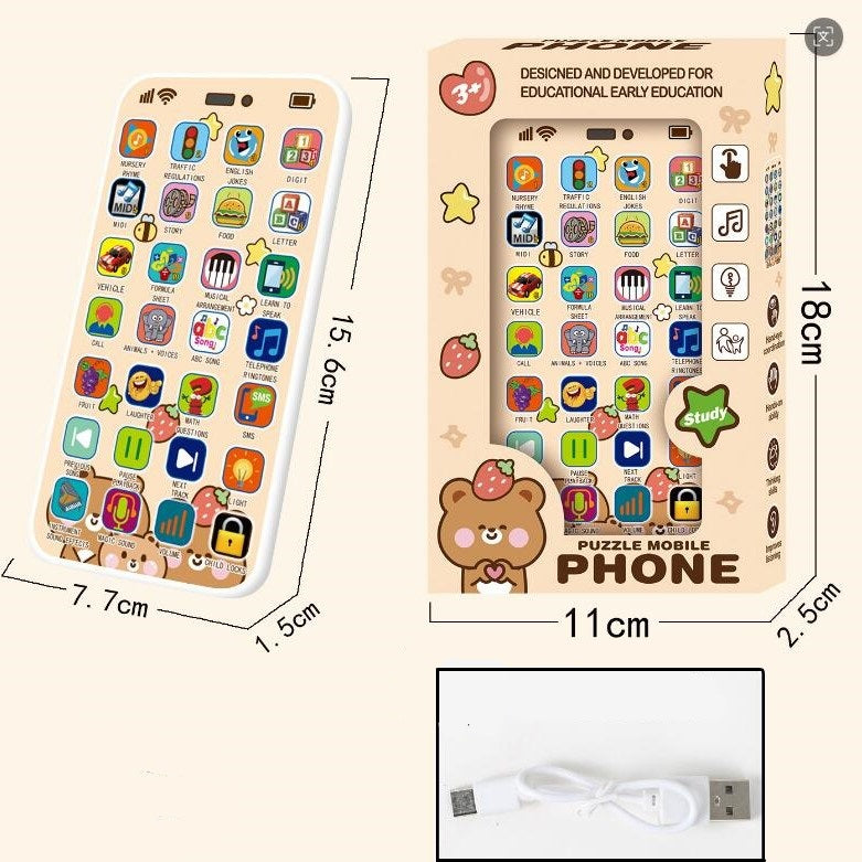 Educational Smartphone Toy Cell Phone with Light and Sound