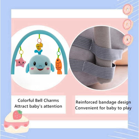 Elysia Baby Back Support Baby Sofa Chair For Sitting Blue