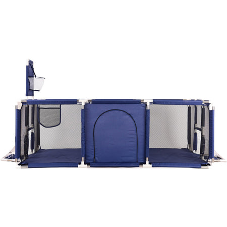 Extra Large Playpen | Play Yard for Babies | Football | Basketball | Blue