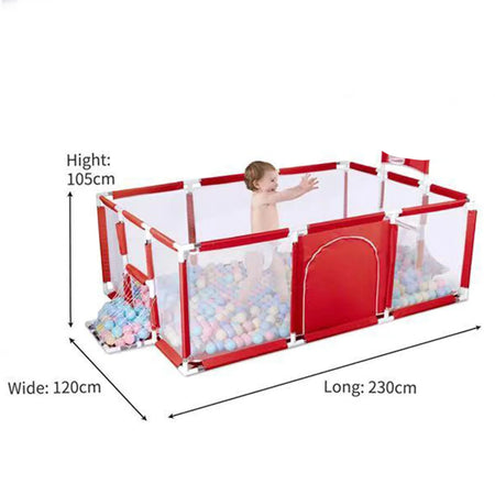 Extra Large Playpen | Play Yard for Babies | Football | Basketball | Blue