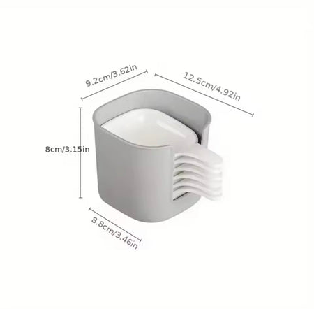 Set Of 6 Plastic Sauce Dish - Image 6