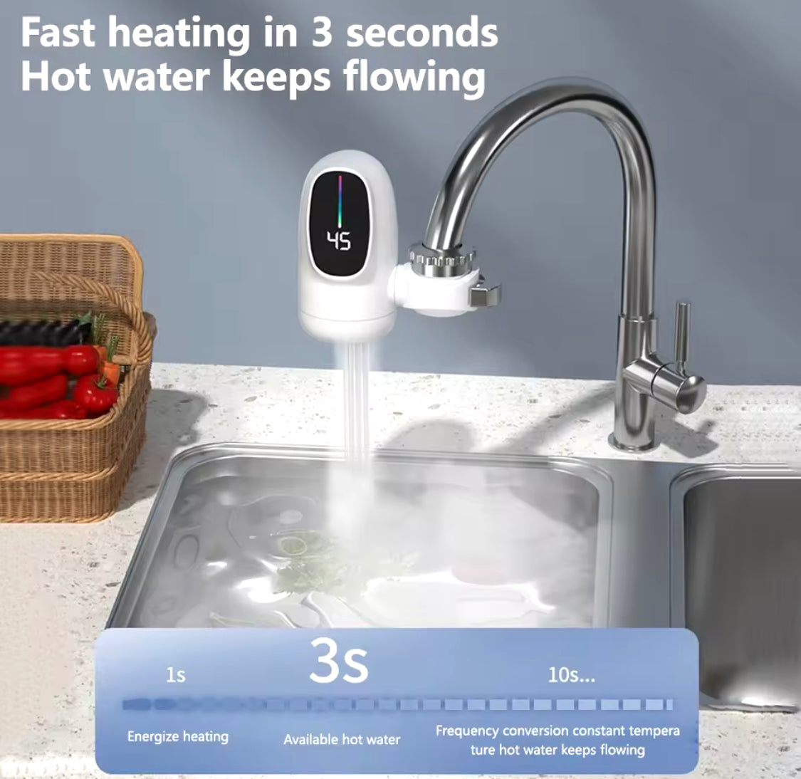 Digital Display Kitchen Faucet Adapter - image 6