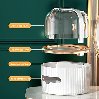 acrylic round vanity organizer image 4