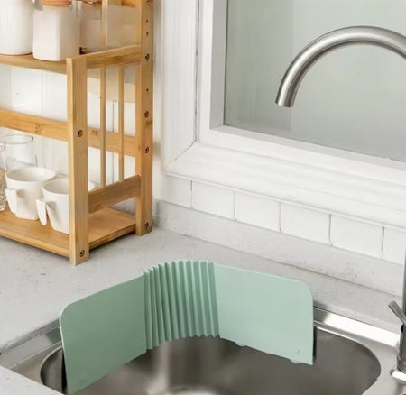 foldable kitchen sink water splash guard image 2