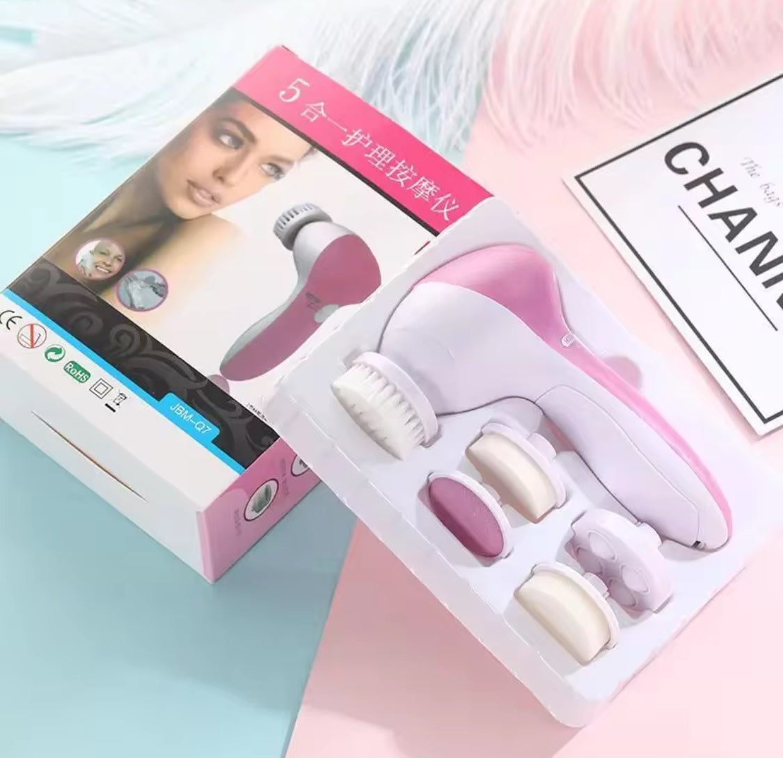 5 in 1 multifunctional face cleansing brush main image