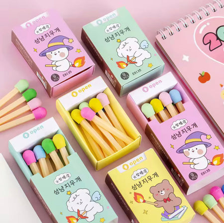 matchstick creative eraser set image 3
