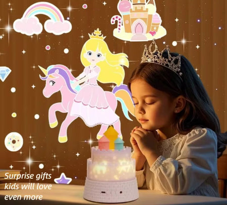 kids unicorn castle projector lamp image 8