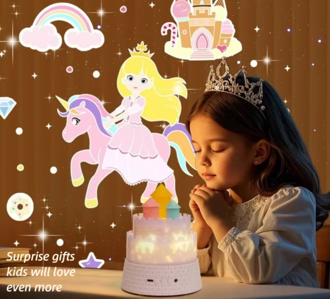 kids unicorn castle projector lamp image 8