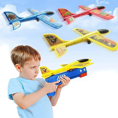 Gun Style Kids Catapult Plane Toy - image 2