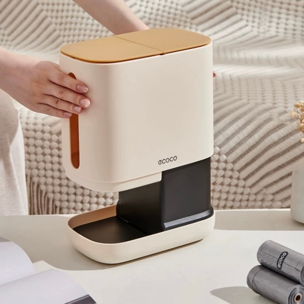 2 in 1 tissue box with trash can holder image 4