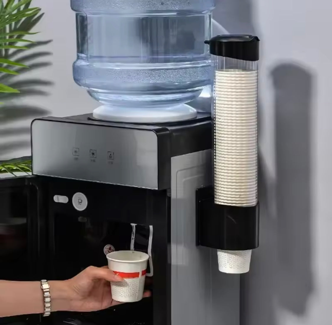 wall mounted automatic cup storage container main image