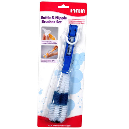 Farlin Bottle &amp; Nipple Brush / Card - BF-257