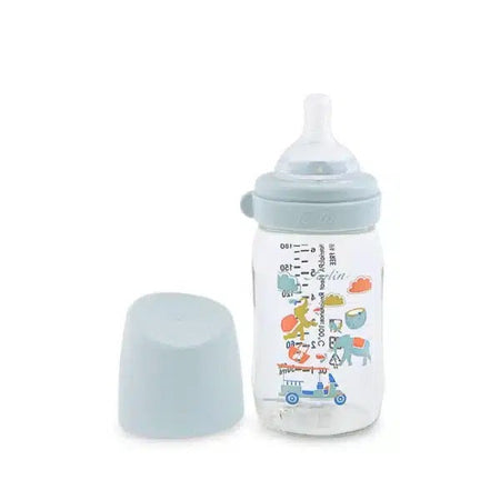 Farlin PA Wide-Neck Feeding Bottle 180ml – Blue-AB-A2001-03
