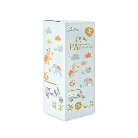 Farlin PA Wide-Neck Feeding Bottle 180ml – Blue-AB-A2001-03