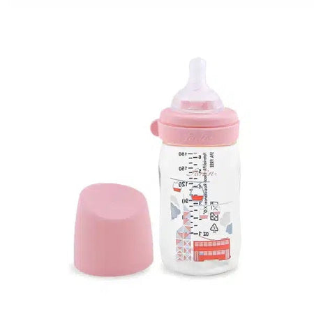 Farlin PA Wide-Neck Feeding Bottle 180ml – Pink-AB-A2001-01