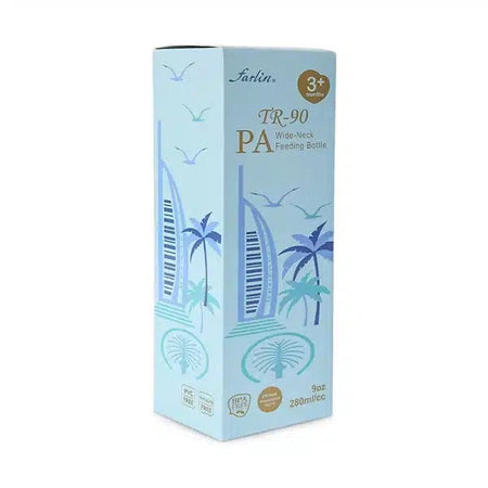 Farlin PA Wide-Neck Feeding Bottle 280ml – Blue-AB-A2002-04