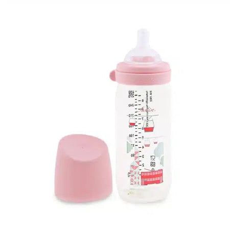 Farlin PA Wide-Neck Feeding Bottle 280ml – Pink-AB-A2002-01