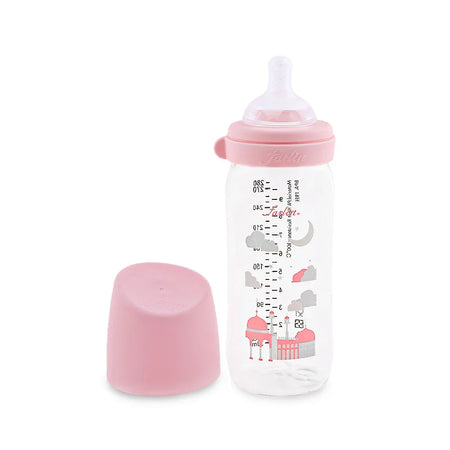 Farlin PA Wide-Neck Feeding Bottle 280ml – Pink-AB-A2002-02