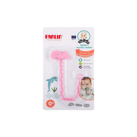 Farlin Pacifier Chain Bird-Pink-BF-127