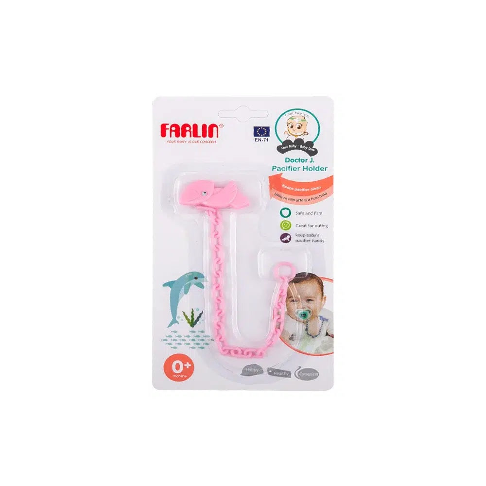 Farlin Pacifier Chain Bird-Pink-BF-127