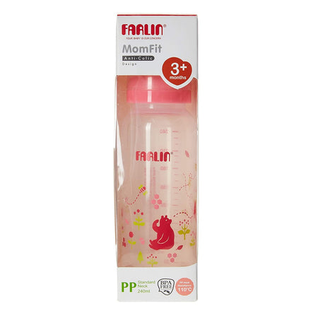 Farlin Pp Standard Neck Feeding Bottle 240ml Pink - AB-41012-G