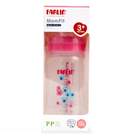 Farlin Pp Wide Neck Feeding Bottle 270 ml Pink - AB-42011-G