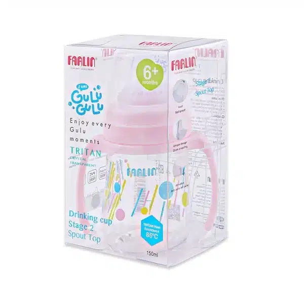 Farlin Spout Drinking Cup Stage 2 – Pink-AG-10027