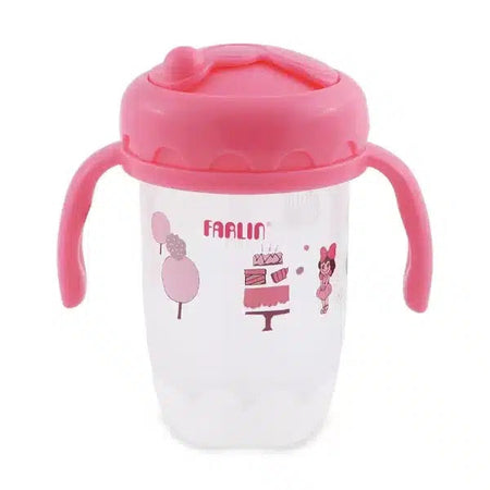 Farlin Straw Training Cup- Pink-AET-012-C