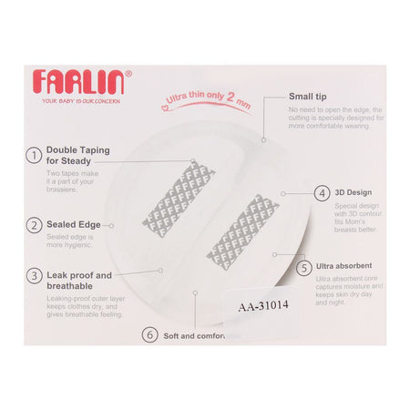 Farlin Ultra Thin Breast Pads 60Pcs - AA-31014