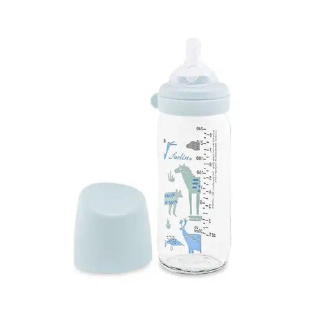 Farlin Wide-Neck Glass Feeding Bottle 240ml – Green-AB-32012